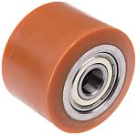 LAG 棕色/棕褐色 82mm直径 PUR，钢 脚轮 1552 CC, 20mm孔径, 600kg负载能力