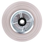 LAG 黑色，白色 125mm直径 橡胶轮胎 脚轮, 120kg负载, 12mm孔径