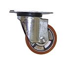 LAG 脚轮, 车轮直径 80mm, 120kg负载旋转106mm20mm, 聚氨酯轮胎102 x 83mmM84, 铝轮毂80 x 60mm滚珠轴承，滚柱轴承