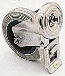 LAG 丝杆型万向轮 80mm直径, 橡胶轮胎, 应用于工业, 耐磨损, 55kg负载, 106mm总高